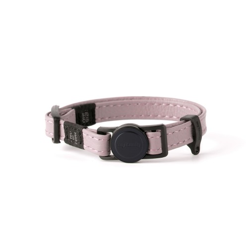 Soft Pink Florence Cat Collar in Genuine Leather