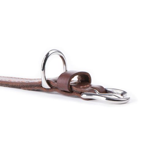 Collier Ginevra en Cuir Marron avec...
