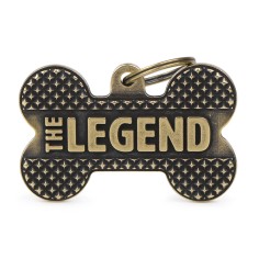 Placa Bronx Hueso XL "The Legend" en Latón Inglés
