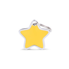Charms gelber Stern Plakette