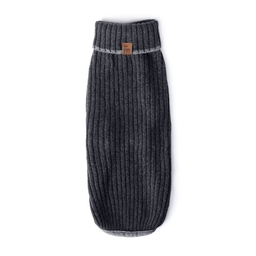 Pull pour Chiens Cortina en Côtes Gris Anthracite