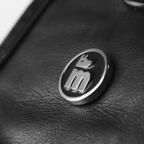 Harnais H Hermitage en Cuir Véritable Noir - Total Black