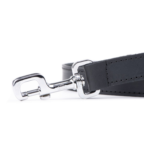 Laisse Ginevra en Cuir Noir avec...