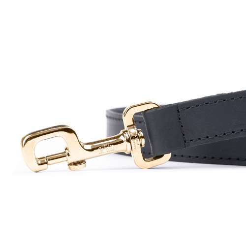 Laisse Ginevra en Cuir Noir avec...