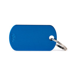 Basic Militärisch kleine Blaue Plakette aus Aluminium