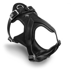 Harnais H Hermitage en Cuir Véritable Noir - Total Black