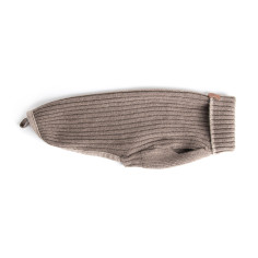 Suéter para Perros Cortina con Tejido Acanalado Gris Tortora