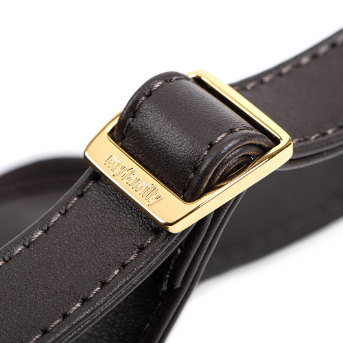 Harnais H Hermitage Tartan en cuir véritable marron