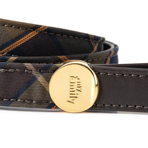 Laisse Hermitage Tartan en Cuir...