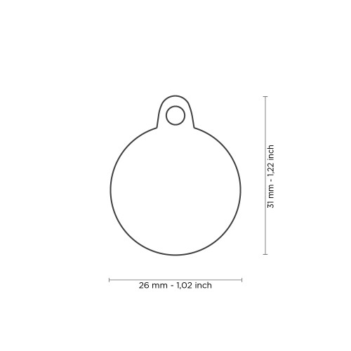 Basic Handmade Schwarze Satin-Gold Kreis Plakette