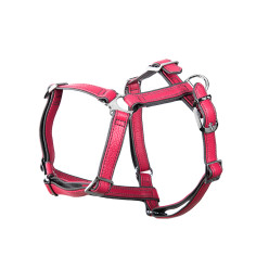 Pettorina H Firenze in Vera Pelle Fucsia
