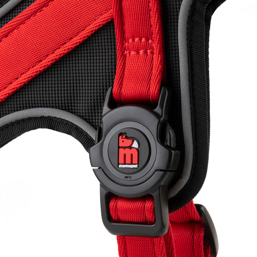 Arnés Y memopet® ID Personalizable Rojo