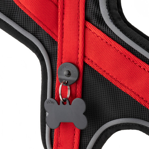 Arnés Y memopet® ID Personalizable Rojo