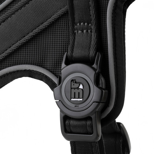 Arnés Y memopet® ID Personalizable Negro