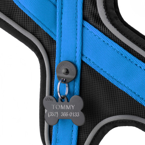 Arnés Y memopet® ID Personalizable Azul