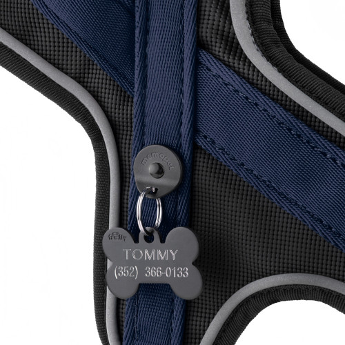 Arnés Y memopet® ID Personalizable Azul