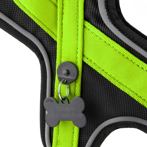 Arnés Y memopet® ID Personalizable Verde