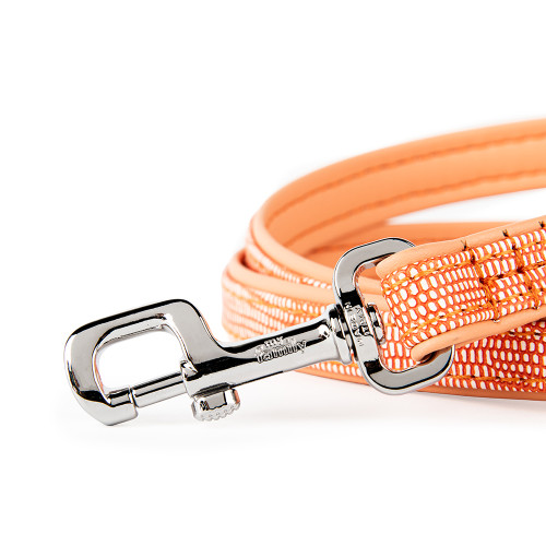 Laisse Saint Tropez en Fibre Synthétique Mandarine