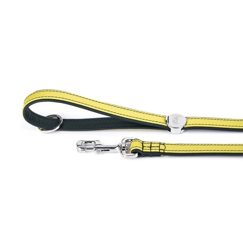 Laisse Firenze en Cuir Véritable Lime