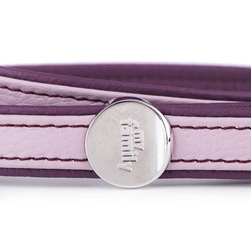 Guinzaglio Firenze in Vera Pelle Rosa