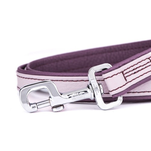 Guinzaglio Firenze in Vera Pelle Rosa