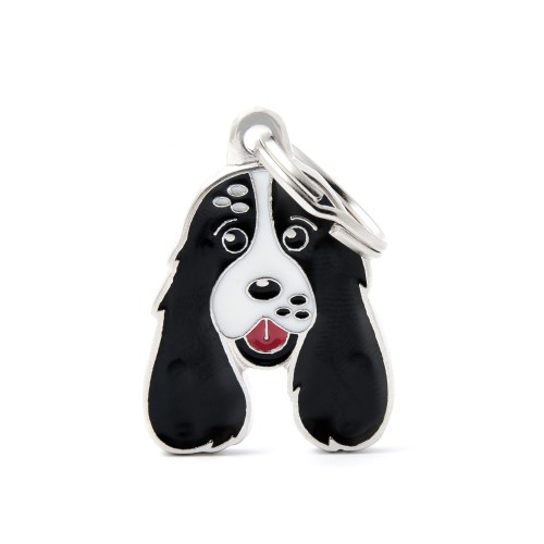 Médaille Friends Cocker Blanc et Noir