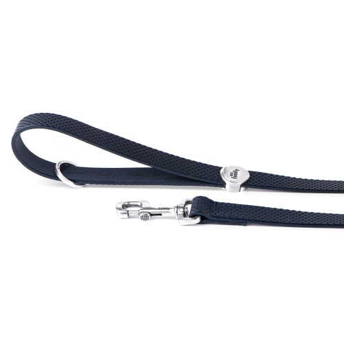 Laisse Monza en Cuir Véritable Bleu