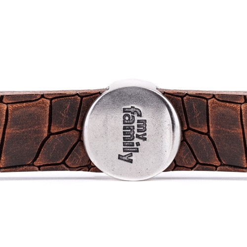 Laisse Tucson en Cuir Véritable Marron