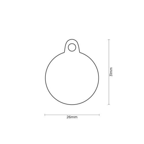 Médaille Charms "I Love You" Petite