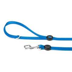 Laisse plate memopet® Bleue