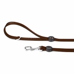 Laisse plate memopet® Marron