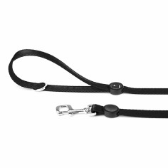 Laisse plate memopet® Noire