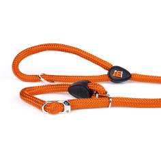 Laisse corde d'entraînement orange pour chien de la...