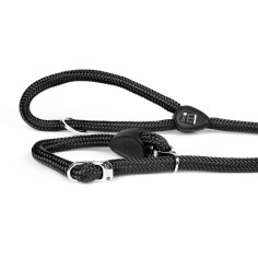 Schwarzes Seilzugstopp-Halsband von der Memopet...