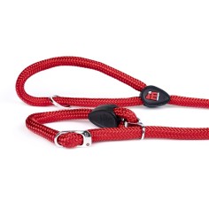 Correa de entrenamiento roja para perro en cuerda de la...