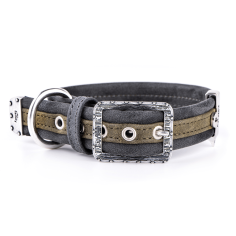 Collare per Cane MyFamily London in Similpelle Verde