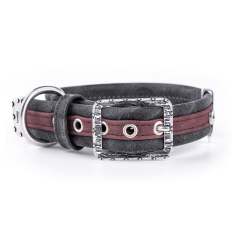 Collar para Perro MyFamily London en Piel Sintética Violeta