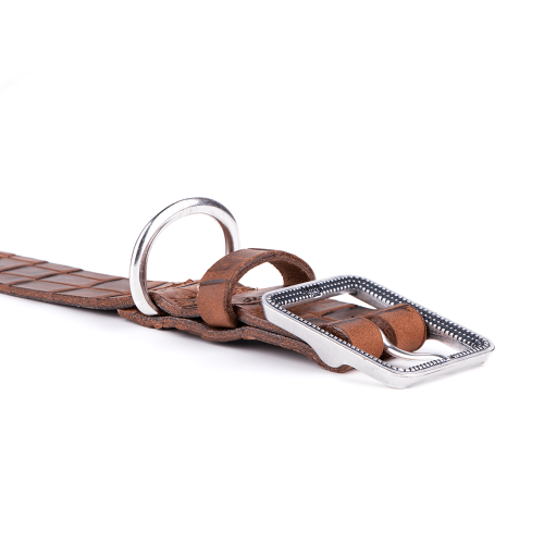 Collier Tucson en Cuir Véritable Marron