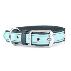 Collier Firenze en Cuir Véritable Vert Clair