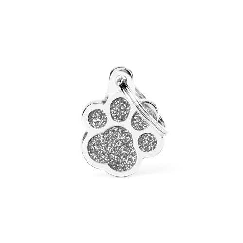 Placa Shine Pata Purpurina Gris