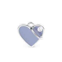 Basic Handmade kleines lila Herz Plakette