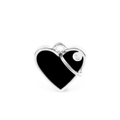 Médaille Basic Handmade Cœur Petit Noir