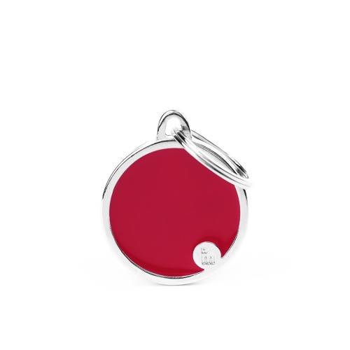 Basic Handmade roter Kreis Plakette