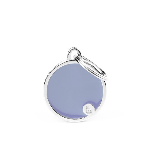 Basic Handmade Lilac Circle ID Tag