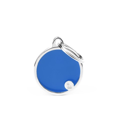 Placa Basic Handmade Círculo Azul