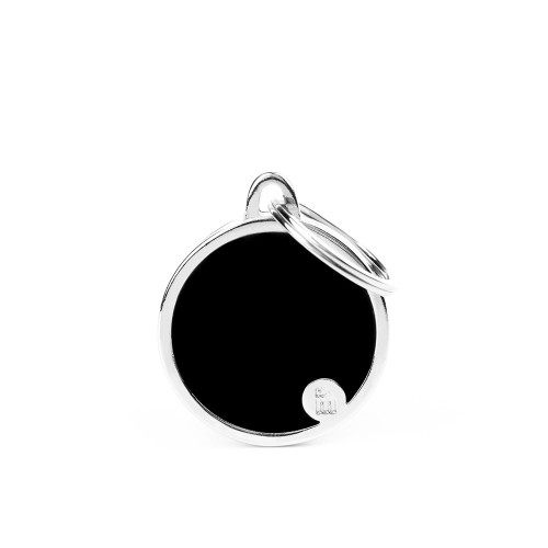 Placa Basic Handmade Círculo Negro