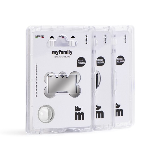 Médaille Basic Os XL en Laiton Chromé