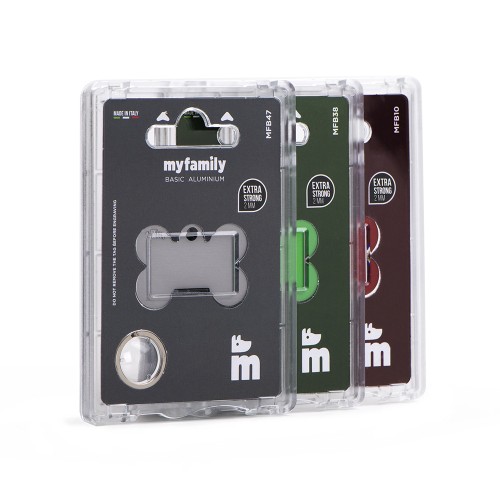 Basic XL blauer Knochen Plakette aus...
