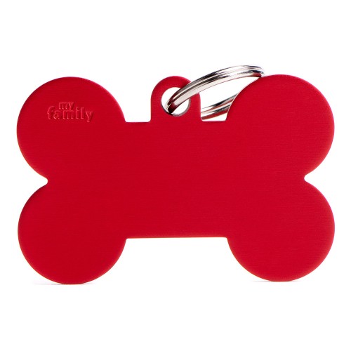 Basic XL roter Knochen Plakette aus...