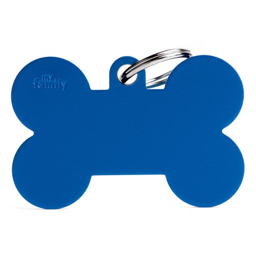 Basic XL blauer Knochen Plakette aus...